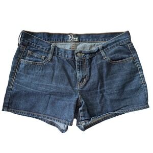 Old Navy‎ The Diva Dark Wash Denim Jean Shorts Women's Size 14 Cotton